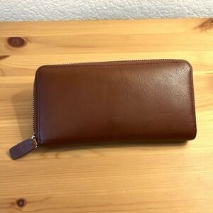 SOPRANO Pebbled Leather Zip Around LONG Wallet NWOB